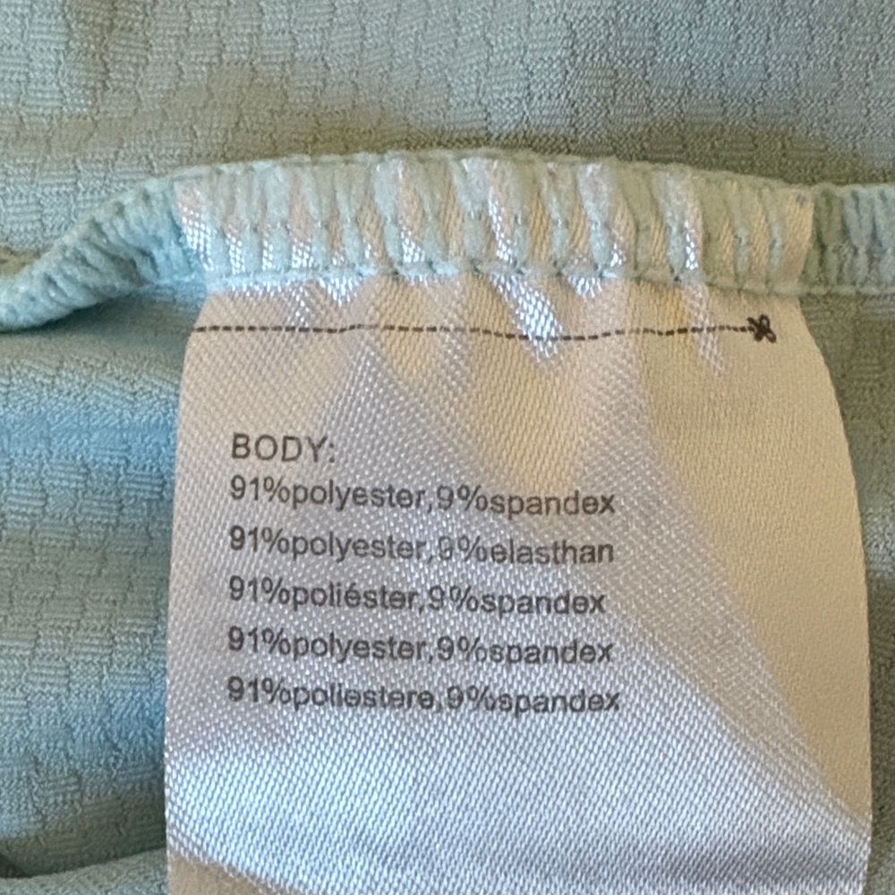 Bayleaf Women's Blue UPS 50" 2-way Zip Long Sleeve Cover Up Dress Sz: L, EUC - Picture 8 of 15